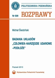 eBook Badania układów „człowiek–narzędzie udarowe–podłoże” - Michał Śledziński