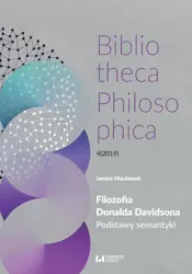 eBook Filozofia Donalda Davidsona - Janusz Maciaszek