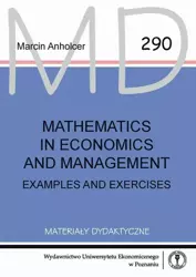 eBook Mathematics in economics and management. Examples and exercises - Marcin Anholcer