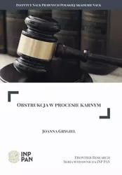 eBook OBSTRUKCJA W PROCESIE KARNYM - Joanna Grygiel