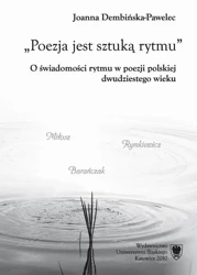 eBook Poezja jest sztuką rytmu - Joanna Dembińska-Pawelec