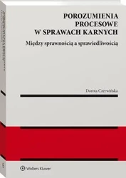 eBook Porozumienia procesowe w sprawach karnych - Dorota Czerwińska