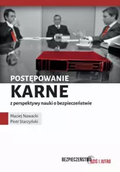 eBook Postępowanie karne z perspektywy nauki o bezpieczeństwie - Maciej Nawacki