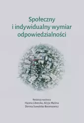 eBook Społeczny i indywidualny wymiar odpowiedzialności - Hanna Liberska