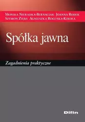 eBook Spółka jawna. Zagadnienia praktyczne - Monika Nieradka-Bernaciak