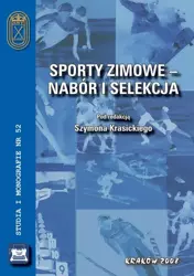 eBook Sporty zimowe – nabór i selekcja - Szymon Krasicki