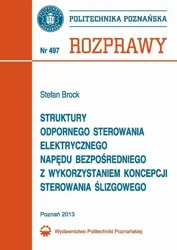 eBook Struktury odpornego sterowania elektrycznego napędu bezpośredniego z wykorzystaniem koncepcji sterowania ślizgowego - Stefan Brock