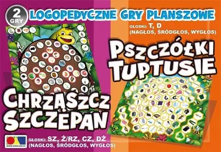 2 gry Chrząszcz Szczepan /Pszczółki Tuptusie - KOMLOGO