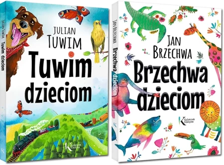 2W1 BRZECHWA DZIECIOM + TUWIM DZIECIOM ILUSTROWANE LEKTURY SZKOLNE I - III - Jan Brzechwa