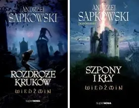 2W1 WIEDŹMIN ROZDROŻE KRUKÓW + SZPONY I KŁY - SAPKOWSKI ANDRZEJ - praca zbiororowa