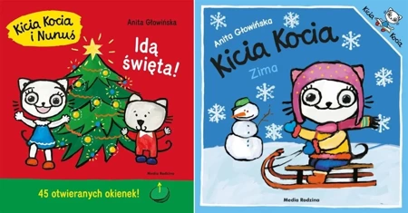 2w1 KICIA KOCIA ZIMA + KICIA KOCIA I NUNUŚ IDĄ ŚWIĘTA - ANITA GŁOWIŃSKA - Anita Głowińska