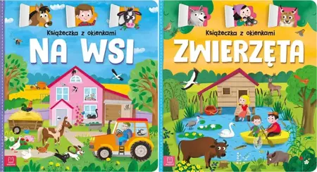 2w1 KSIĄŻECZKA Z OKIENKAMI NA WSI + ZWIERZĘTA - Agnieszka Bator