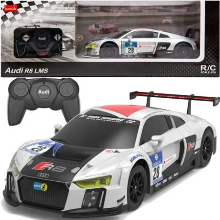 AUDI R8 LMS RC 1:24 białe - Leantoys