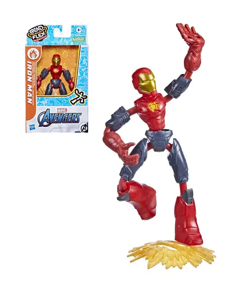 AVENGERS bend and flex fire mission Iron Man - Produkty Licencyjne-różne