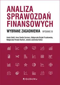 Analiza sprawozdań finansowych w.3 - praca zbiorowa