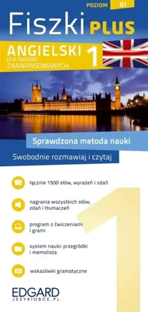 Angielski Fiszki PLUS dla średnio zaawansowanych 1 - Andy Edwins, Michał Podsiadło