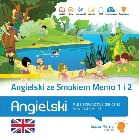 Angielski ze Smokiem Memo cz.1-2 Kurs słownictwa - praca zbiorowa