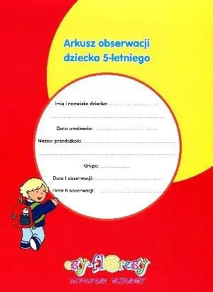 Arkusz obserwacji dziecka 5-letniego - Maria Sztrantowicz