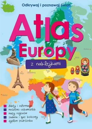 Atlas Europy z naklejkami - praca zbiorowa