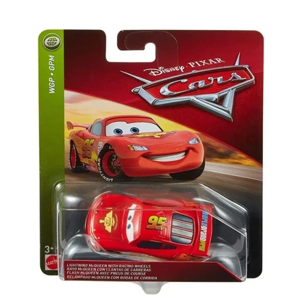 Auta. Lightning McQueen with Racing Wheels FLM20 - Mattel