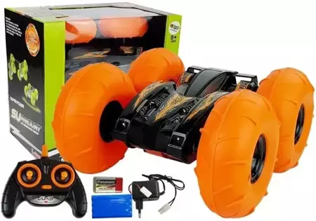 Autko RC podskakujące czarne - Leantoys