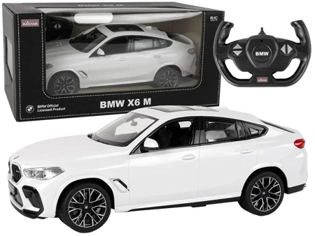 Auto R/C BMW X6 M 1:14 białe - Leantoys