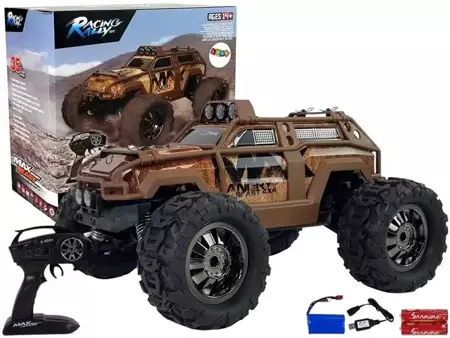 Auto Rajdowe Off-Road 2.4G brązowe - Leantoys