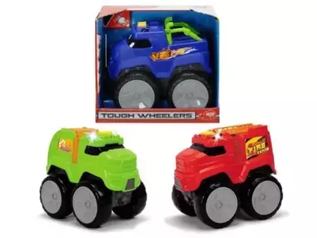 Auto Tough Wheelers z dźwiękiem, 3 rodzaje - Dickie Toys