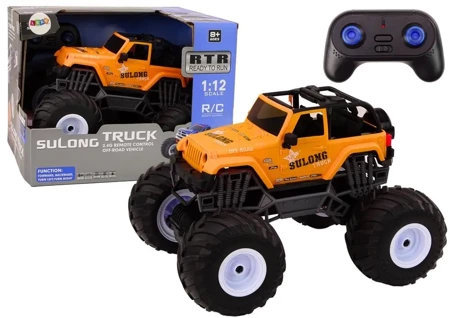 Auto terenowe 2.4G R/C 1:12 pomarańczowy - Leantoys