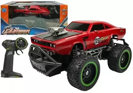 Auto zdalnie sterowane R/C 6.5 km/h czerwone - Leantoys