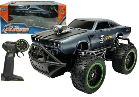 Auto zdalnie sterowane R/C 6.5 km/h granatowe - Leantoys