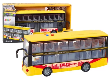 Autobus piętrowy 1:16 ze światłem i dźwiękiem - Leantoys