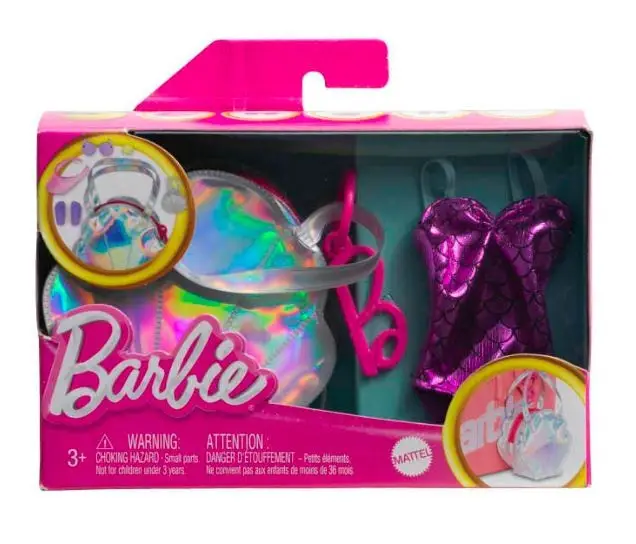 BARBIE Zestaw modowy premium, fioletowy kostium - Mattel