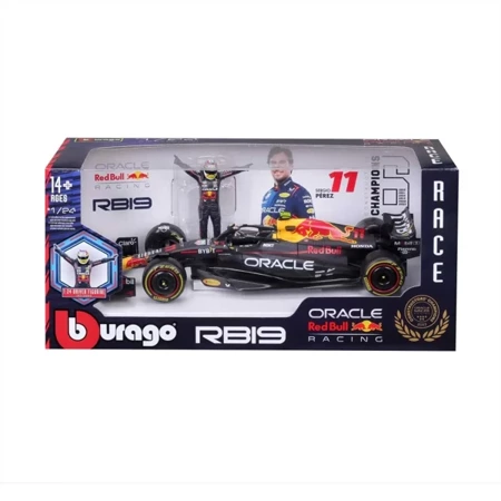 BBURAGO BOLID F1 Red Bull RB19 FIGURKA SERGIO PEREZ 1:24