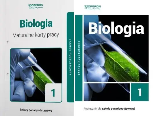 BIOLOGIA 1 PODRĘCZNIK + MATURALNE KARTY PRACY OPERON ROZSZERZONY 2019 LO