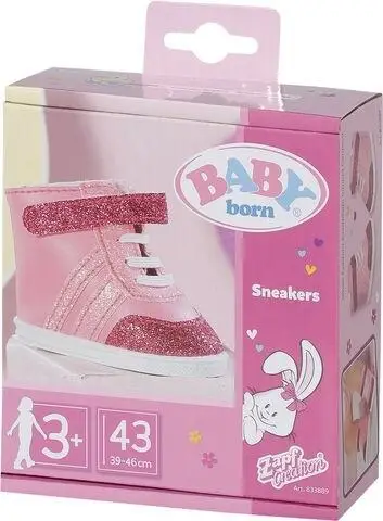 Baby born - Sneakersy różowe 43cm - Zapf