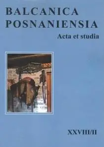 Balcanica posnaniensia. Acta et studia XXVIII/II - praca zbiorowa