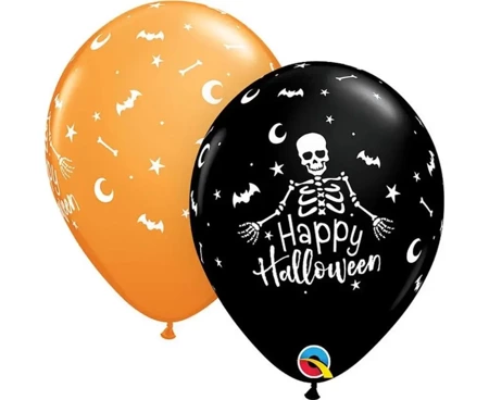 Balon Happy Halloween Skeleton 25szt - Godan