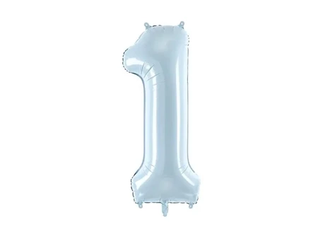 Balon foliowy 1 jasny niebieski 72cm - PartyDeco