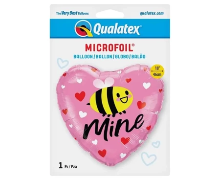 Balon foliowy Bee Mine Hearts 46cm - Godan