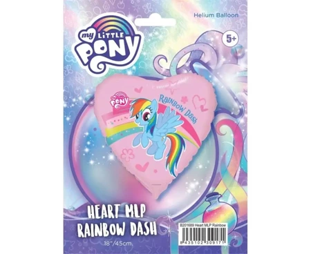 Balon foliowy FX Pony z tęczą 46cm - Godan