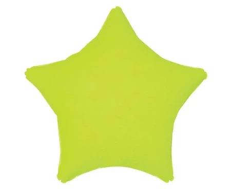 Balon foliowy Gwiazda fluor żółty 46cm - Godan