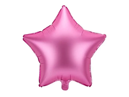 Balon foliowy Gwiazdka 48cm różowy - PartyDeco