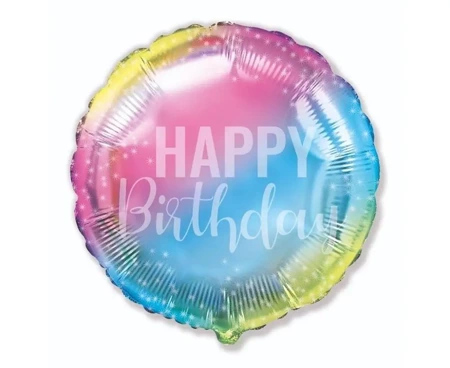 Balon foliowy Happy Birthday gradient 48cm - Godan