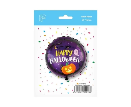 Balon foliowy Happy Halloween 48cm - Godan