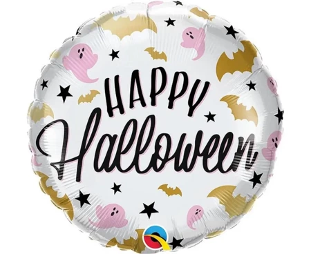 Balon foliowy Happy Halloween nietoperze i duchy - Godan