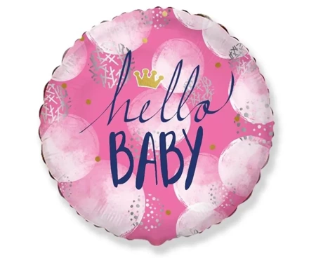 Balon foliowy Hello Baby Girl FX 46cm - Godan