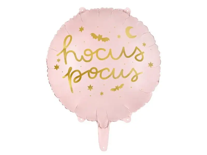 Balon foliowy Hocus Pocus różowy 45cm - PartyDeco