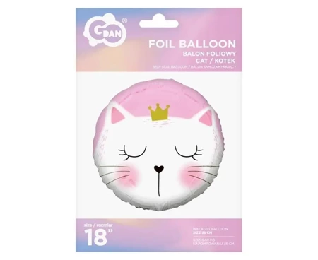 Balon foliowy Kotek 45cm - Godan