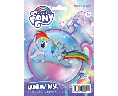 Balon foliowy Kucyki, Rainbow Dash FX 61cm - Godan